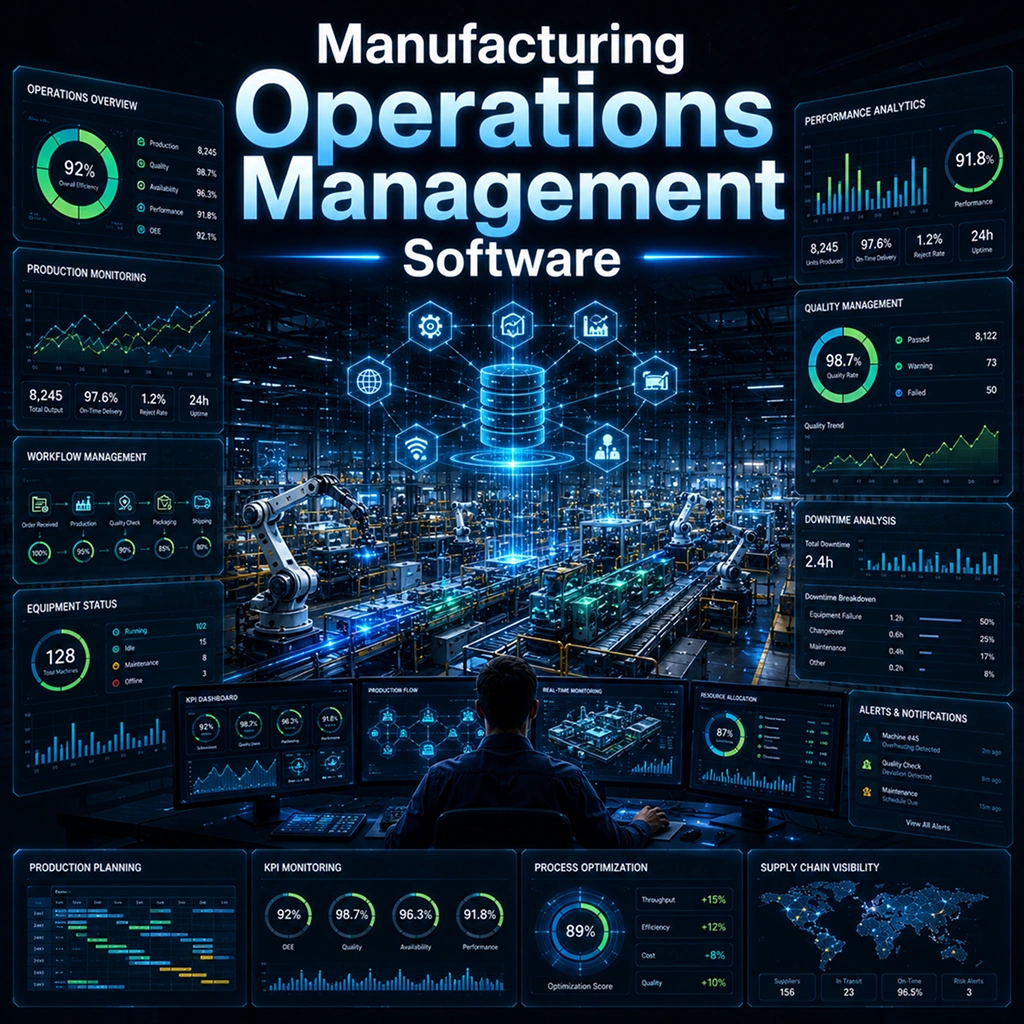 Manufacturing operations management software solution